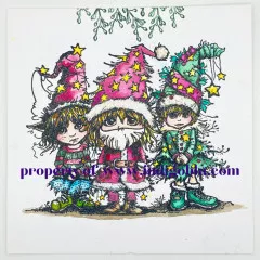 Unmounted Rubber Stamps - Dress Up Elf