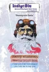 Unmounted Rubber Stamps - Steampunk Santa