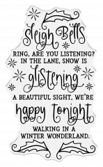 Clear Stamps - Jingle All The Way - Sleigh Bells Ring Sentiment