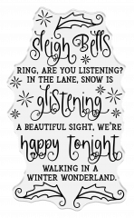 Clear Stamps - Jingle All The Way - Sleigh Bells Ring Sentiment