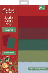 Jingle All The Way - A4 Luxury Linen Card Pack