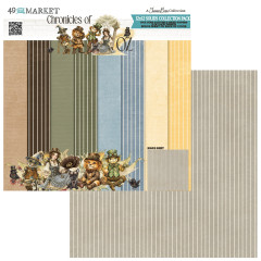 Solids Collection Pack mit Bonusbogen in feinen beigen Nadelstreifen