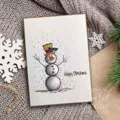 Woodware Clear Stamps - Bubble Snowmen