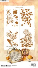 Studio Light - Masks / Stencils - Autumn In The Woods - Autumn Pathway