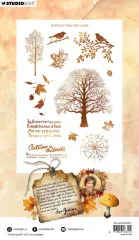 Studio Light - Clear Stamps - Autumn In The Woods - Autumn-time Has Come