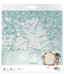 Studio Light - Printed Acetate Sheets - Christmas Blush - Mint & White