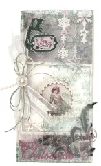 Studio Light - Printed Acetate Sheets - Christmas Blush - Mint & White
