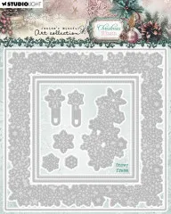 Studio Light - Cutting Dies - Christmas Blush - Snowy Frame