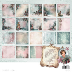 Studio Light 8x8 Paper Pad - Christmas Blush - Backgrounds