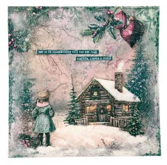 Studio Light - Masks / Stencils - Christmas Blush - Festive Damask