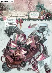 Studio Light - Paper Elements - Christmas Blush - Collage Elements