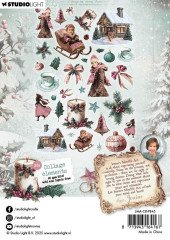 Studio Light - Paper Elements - Christmas Blush - Collage Elements