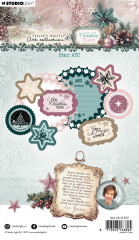 Studio Light - Stamp and Cutting Die - Christmas Blush - Star ATC