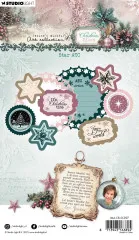 Studio Light - Stamp and Cutting Die - Christmas Blush - Star ATC