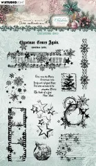 Studio Light - Clear Stamps - Christmas Blush - Christmas Deco