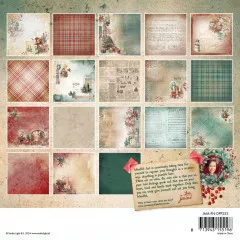 Studio Light 8x8 Paper Pad - Festive Nostalgia Nr. 253 - Background Designs