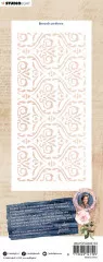 Studio Light Mask Stencil - Feelings of Freedom Nr. 194 - Brocade Pattern