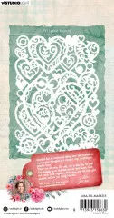 Studio Light - Masks / Stencils - Essentials Nr. 315 - Filigree Hearts