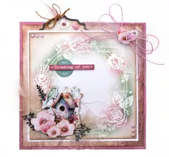 Studio Light - Clear Stamps - Sending You Love Nr. 796 - Flower Circle Frame