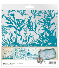 Studio Light - Acetate Sheets - Tide of Hope - Retro Cyan & White