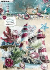 Studio Light - Paper Elements - Tide of Hope - Collage Elements