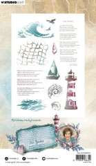 Studio Light - Clear Stamps - Tide of Hope - Maritime Backgrounds