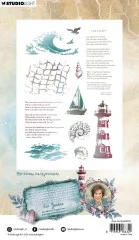 Studio Light - Clear Stamps - Tide of Hope - Maritime Backgrounds