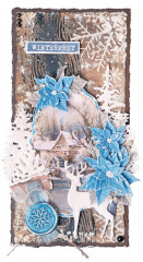 Studio Light Mask Stencil - Vintage Christmas Nr. 241 - Winter Collage