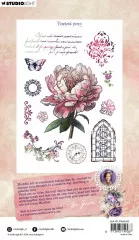 Studio Light - Clear Stamps - Victorian Dreams - Timeless Peony