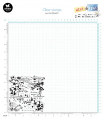 Studio Light Clear Stamps - Wild & Free Nr. 671 - Script & Wildflowers