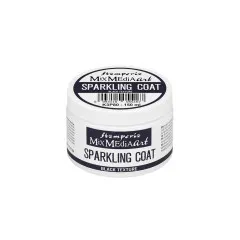 Stamperia - Mixed Media Art - Black Sparkling Coat