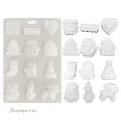 Soft Mould A5 - Candy Christmas - Elements