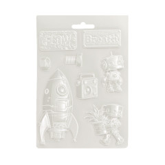 Soft Mould A5 - A New Beginning - Spaceship and Robot