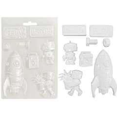 Soft Mould A5 - A New Beginning - Spaceship and Robot