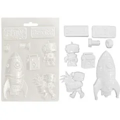 Soft Mould A5 - A New Beginning - Spaceship and Robot