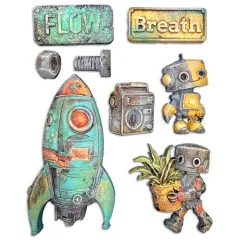 Soft Mould A5 - A New Beginning - Spaceship and Robot