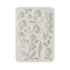 Silicone Mould A5 - Orchids and Cats - Orchids