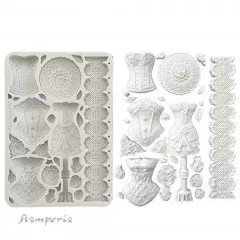 Silicone Mould A5 - Old Lace - Mannequins and Corsets