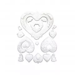 Silicone Mould A5 - Hearts