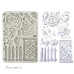 Silicone Mould A5 - House of Roses - Fence