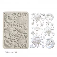 Silicone Mould A5 - Sun and Moon