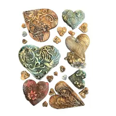 Silicone Mould A5 - Alice in Christmas - Simple Hearts