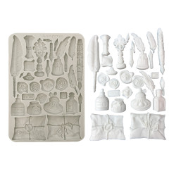 Silicone Mould A5 - Flowers and Poems - Callygraphy
