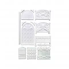 Silicone Mould A5 - Fence and Door