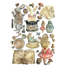 Silicone Mould A5 - Alice in Christmas