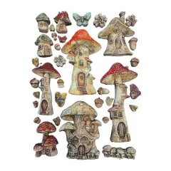 Silicone Mould A5 - Hidden Grove - Mushroom House