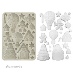 Silicone Mould A5 - Candy Christmas - Gingerbreads