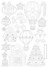 Silicone Mould A5 - Candy Christmas - Gingerbreads