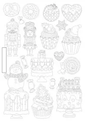 Silicone Mould A5 - Candy Christmas - Cakes