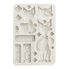 Silicone Mould A5 - Furry Friends - Cats